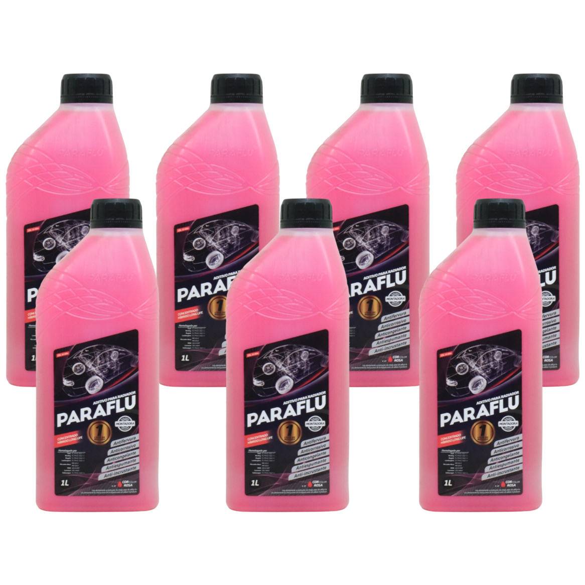 Aditivo 7L Concentrado Radiador Rosa Paraflu Montadora Híbrido 10-3054 - (1)
