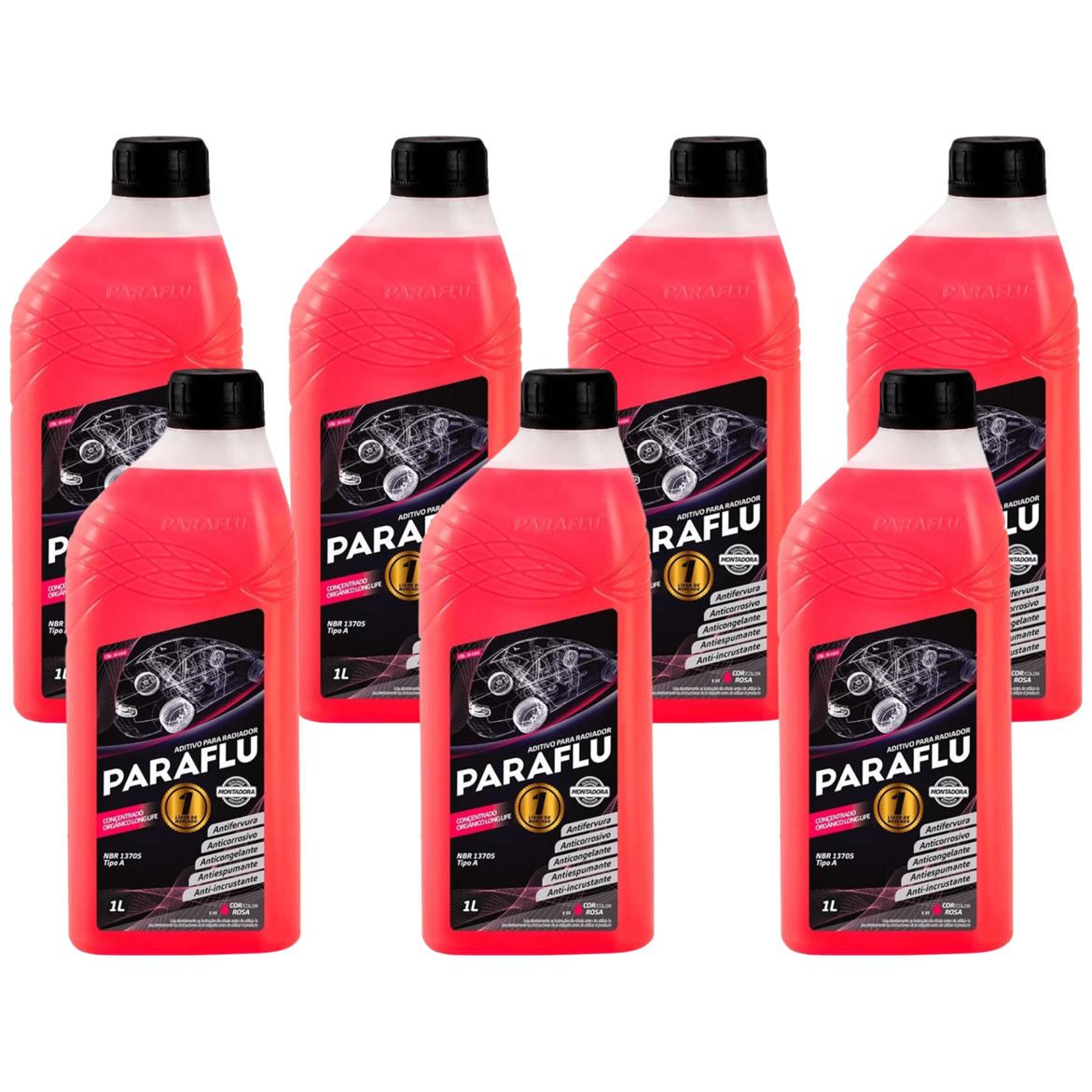 Aditivo 7L Concentrado Radiador Rosa Paraflu Montadora Orgânico - (1)