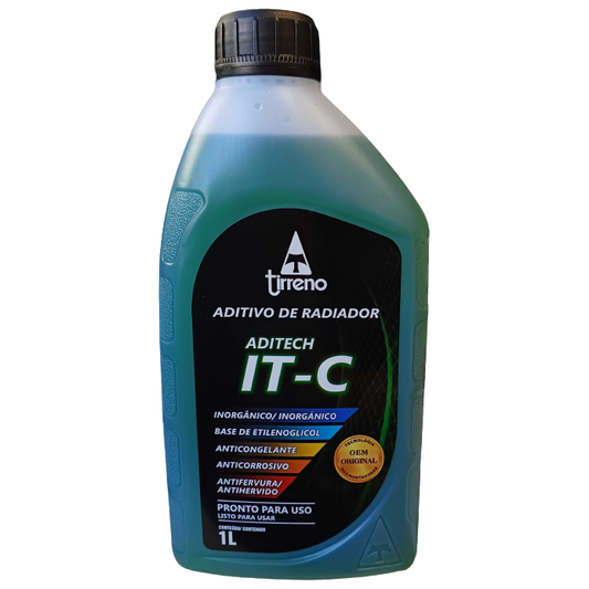 Aditivo para Radiador Verde Aditech IT-C Inorgânico Pronto para Uso 1 Litro - Tirreno - FLU/DS/308FU1 - (1)