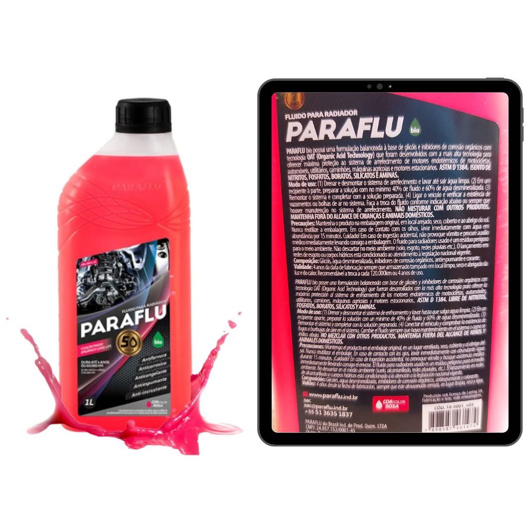 Aditivo para Radiador Rosa Bio Orgânico Concentrado 1 Litro - Paraflu - 10-3001 - (3)