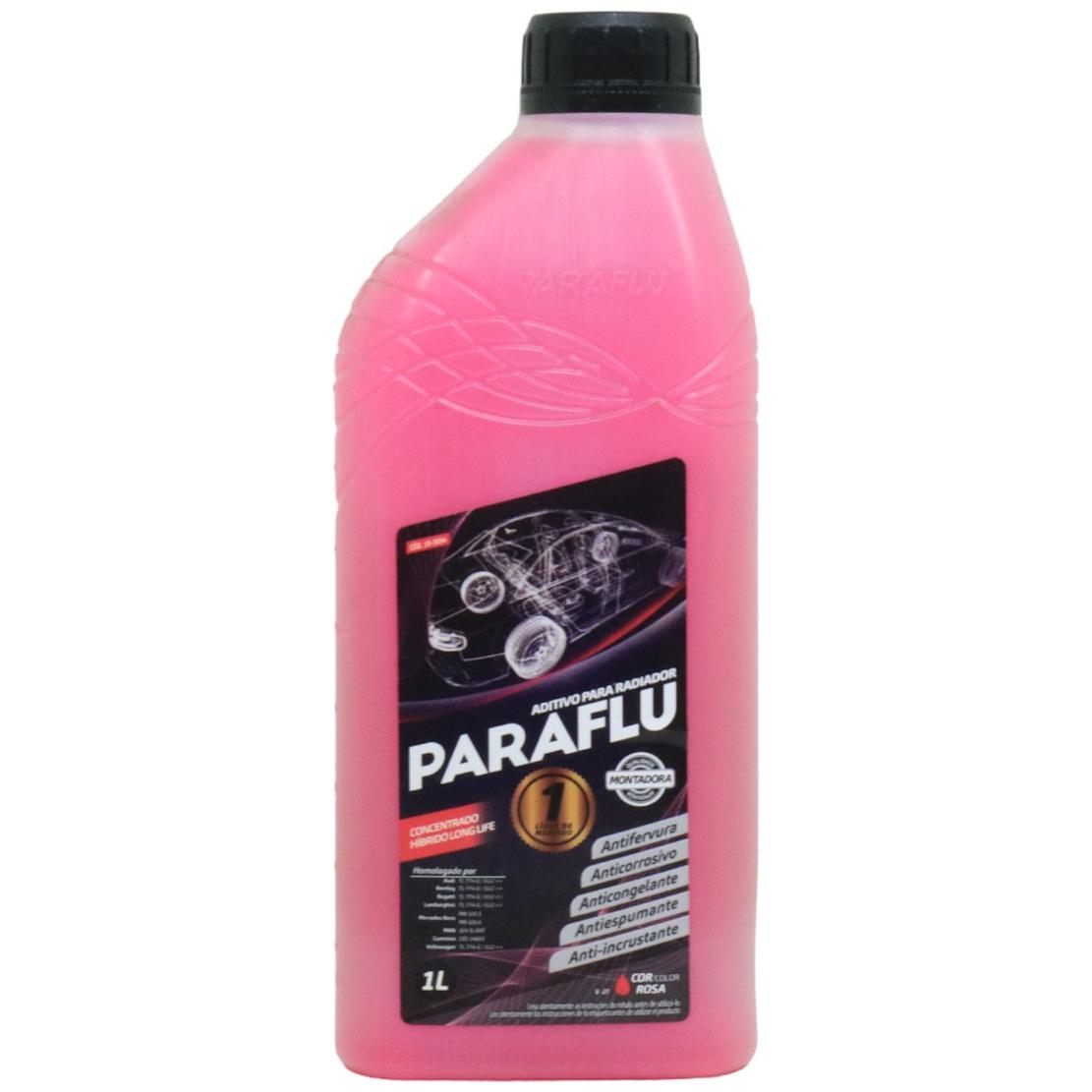 Aditivo para Radiador Rosa Montadora Híbrido Concentrado 1 Litro - Paraflu - 10-3054 - (1)