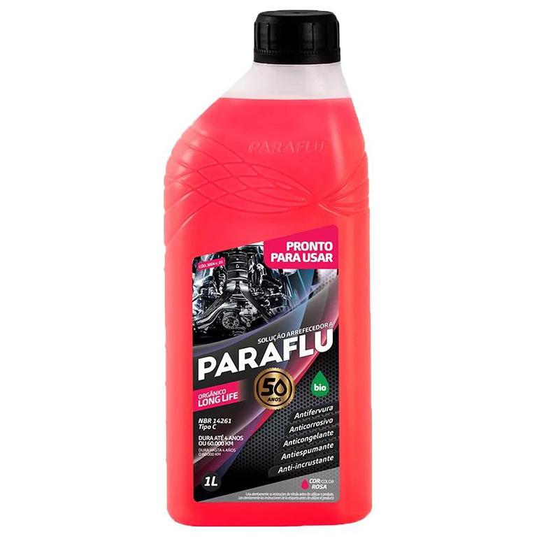 Aditivo para Radiador Rosa Paraflu Bio Orgânico Pronto para Uso 1 Litro - Paraflu - 403503 - (1)