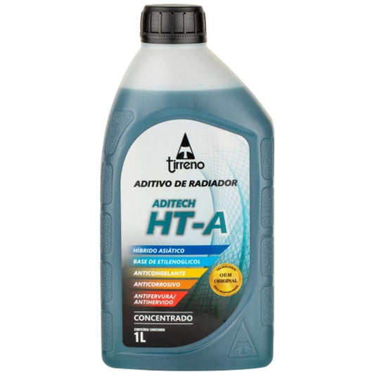 Aditivo para Radiador Azul Aditech HT-A Híbrido Asiático Concentrado 1 Litro - Tirreno - FLU/DS/271FU1 - (1)