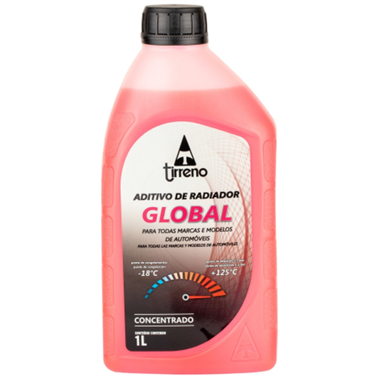 Aditivo para Radiador Rosa Global Concentrado 1 Litro - Tirreno - FLU/DS/279FU1 - (1)