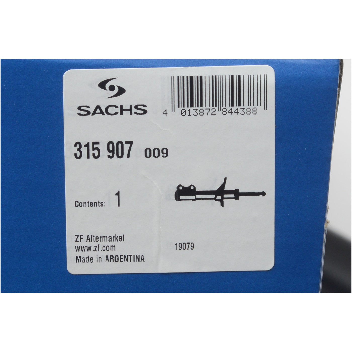 Amortecedor Suspensão Dianteiro - SACHS - 315 907 - (7)