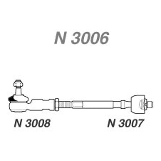 Barra de Direção - Nakata - N 3006 - (1)