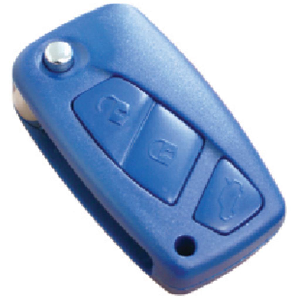 Chave Canivete Azul Sem Telecomando Com Lamina - Universal Automotive - 90546 - (1)
