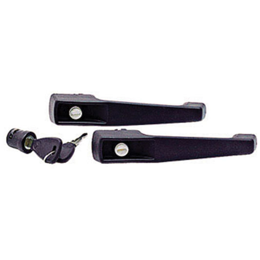 Conjunto de Maçanetas e Cilindros do Portas Dianteira/Ignição - Nylon - Universal - 50288 - (1)