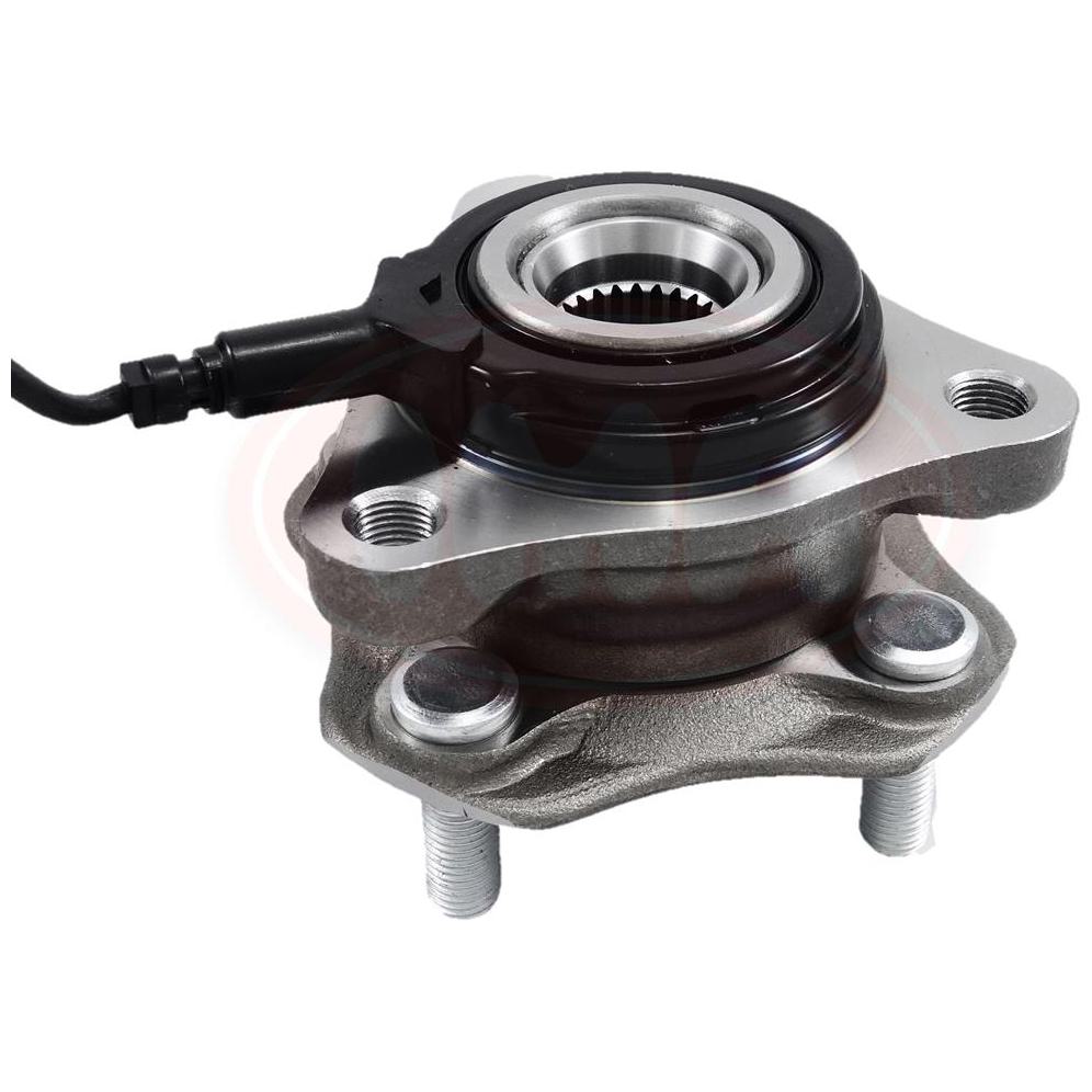 Cubo de Roda Dianteiro Esquerdo 4 Furos com Rolamento e ABS - IMA - AL-568 - (1)