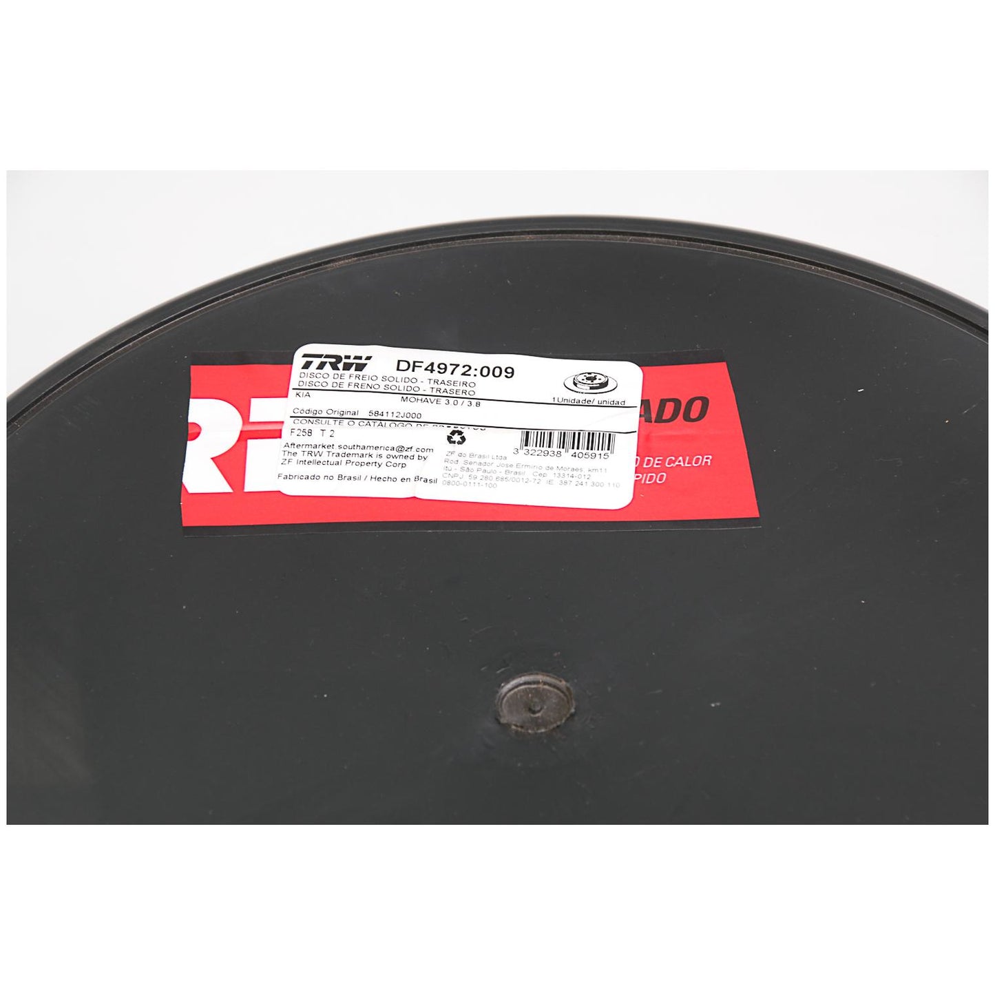 Disco de Freio Sólido Traseiro 1 Unidade - TRW - DF4972 - (3)