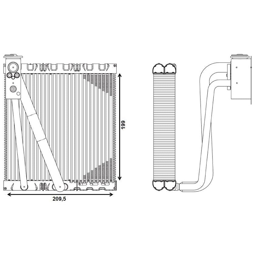 Evaporador - Mahle Behr - AE 148 000P - (3)