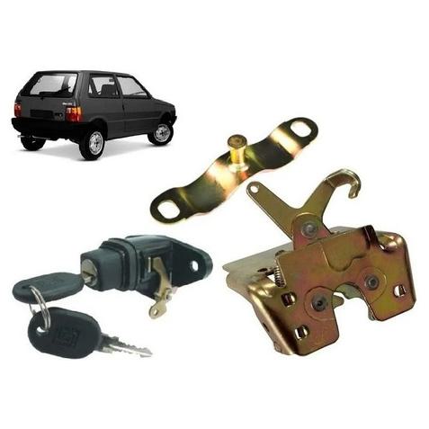 Fechadura Batente Botao Miolo Chave Porta Mala Uno 96 A 2003 Universal 60939 / 70187 / 70005 - (1)