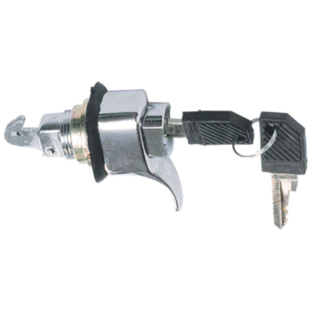 Fecho do Porta-Luvas - Cromado - C/Chave - Universal - 50145 - (1)