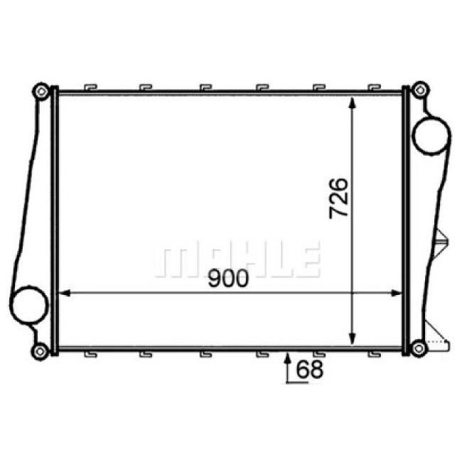 Intercooler - Mahle Behr - CI 128 000P - (3)