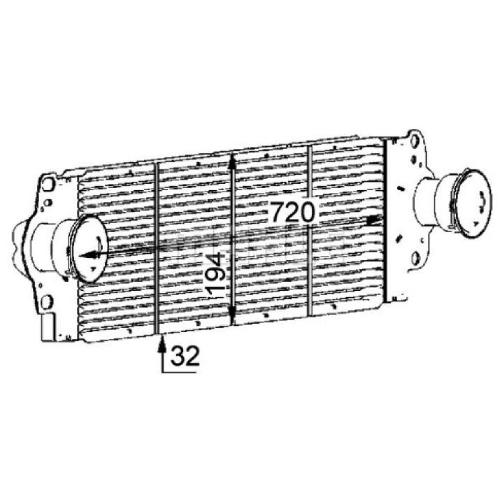 Intercooler - Mahle Behr - CI 80 000P - (3)