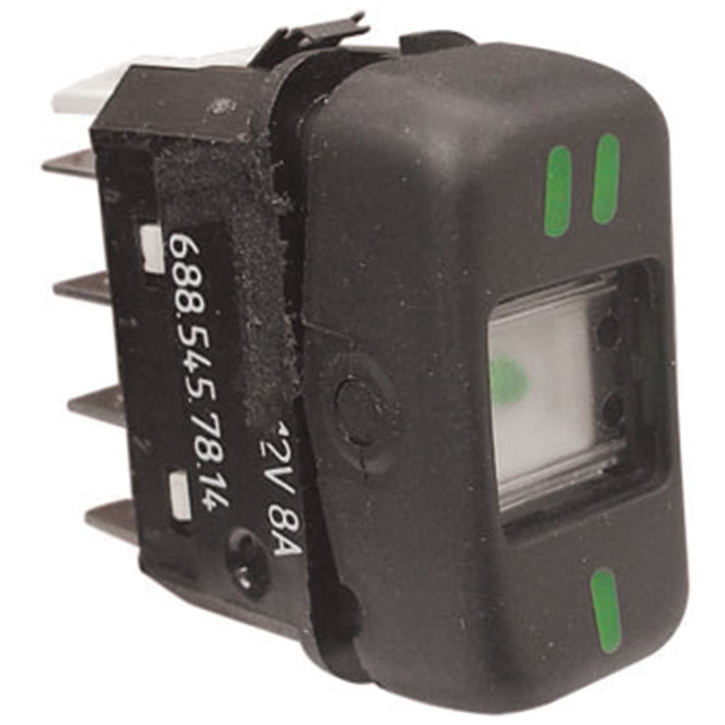Interruptor Tecla - 12V - Preto - Universal - 90472 - (1)