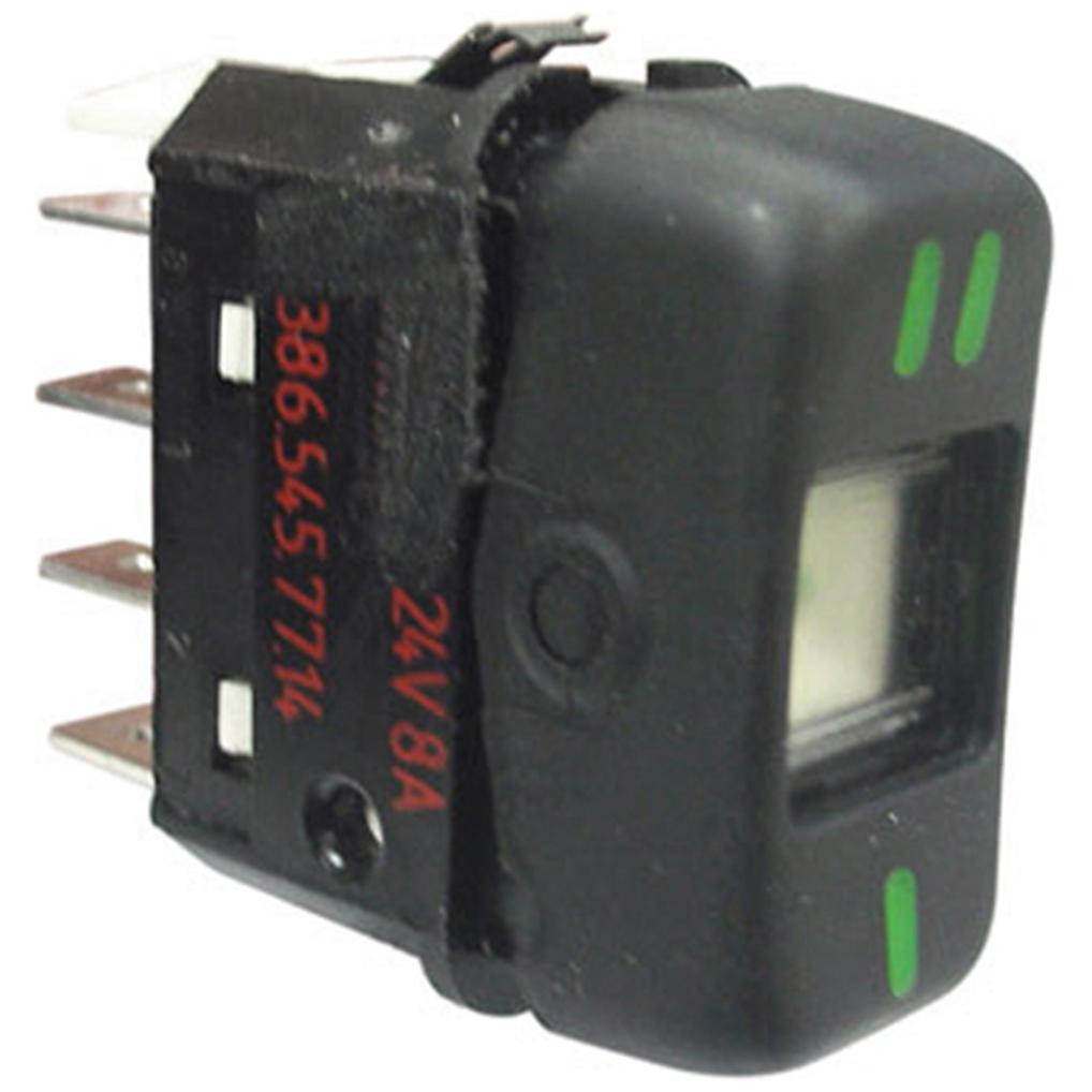 Interruptor Tecla - 24V - Preto - Universal - 90476 - (1)