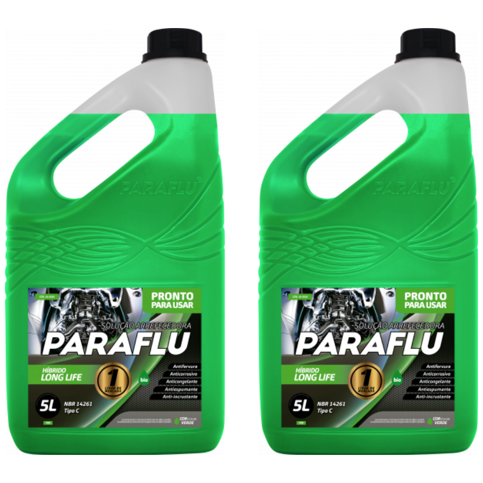 Kit 10 Litros Aditivo Radiador Verde Pronto para Uso - Paraflu - 10-3030 - (1)