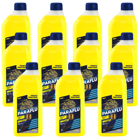 Kit 11 Litros Aditivo Radiador Amarelo Moto Pronto para Uso - Paraflu - 10-3037 - (1)