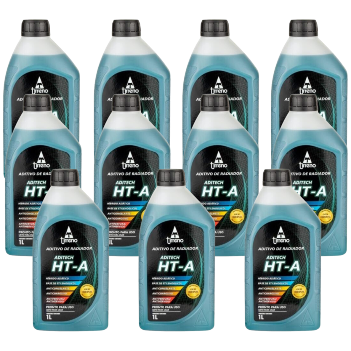 Kit 11 Litros Aditivo Radiador Azul Pronto para Uso - Tirreno - FLU/DS/272FU1 - (1)