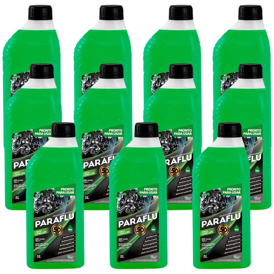 Kit 11 Litros Aditivo Radiador Pronto Para Uso Paraflu Bio Híbrido Verde - (1)
