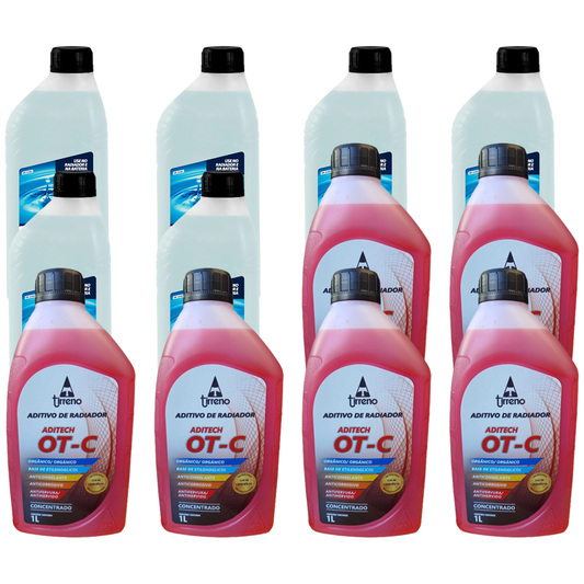 Kit 12 Litros com 6L Aditivo Radiador Laranja + 6L Água - Paraflu/Tirreno - 10-3031/FLU/DS/303FU1 - (1)