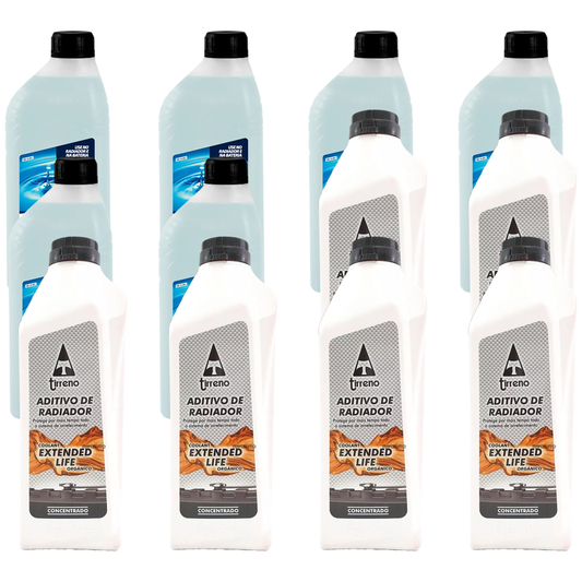 Kit 12 Litros com 6L Aditivo Radiador Laranja + 6L Água - Paraflu/Tirreno - 10-3031/FLU/DS/712 - (1)