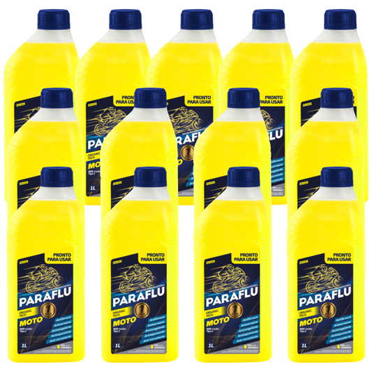 Kit 13 Litros Aditivo Radiador Amarelo Moto Pronto para Uso - Paraflu - 10-3037 - (1)