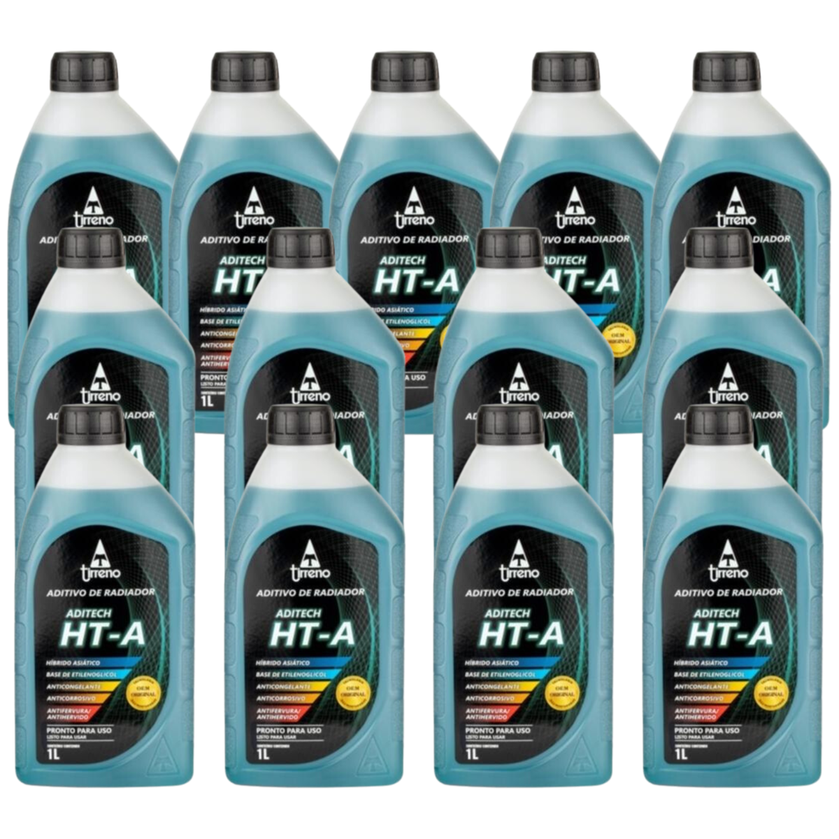 Kit 13 Litros Aditivo Radiador Azul Pronto para Uso - Tirreno - FLU/DS/272FU1 - (1)