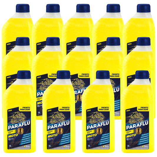 Kit 14 Litros Aditivo Radiador Amarelo Moto Pronto para Uso - Paraflu - 10-3037 - (1)