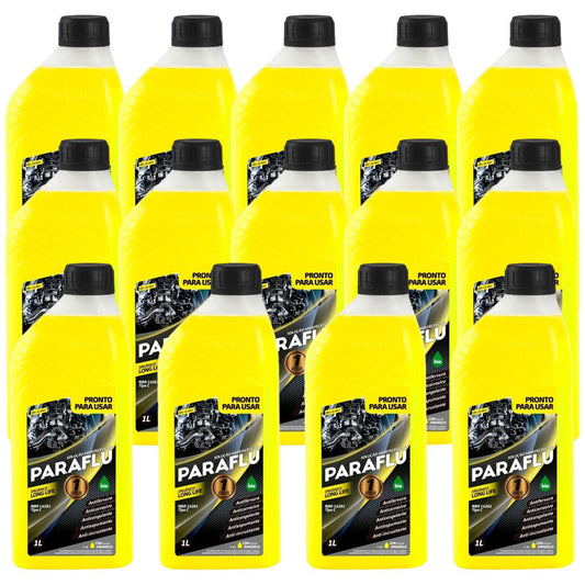 Kit 14 Litros Aditivo Radiador Pronto Para Uso Paraflu Bio Orgânico Amarelo - (1)