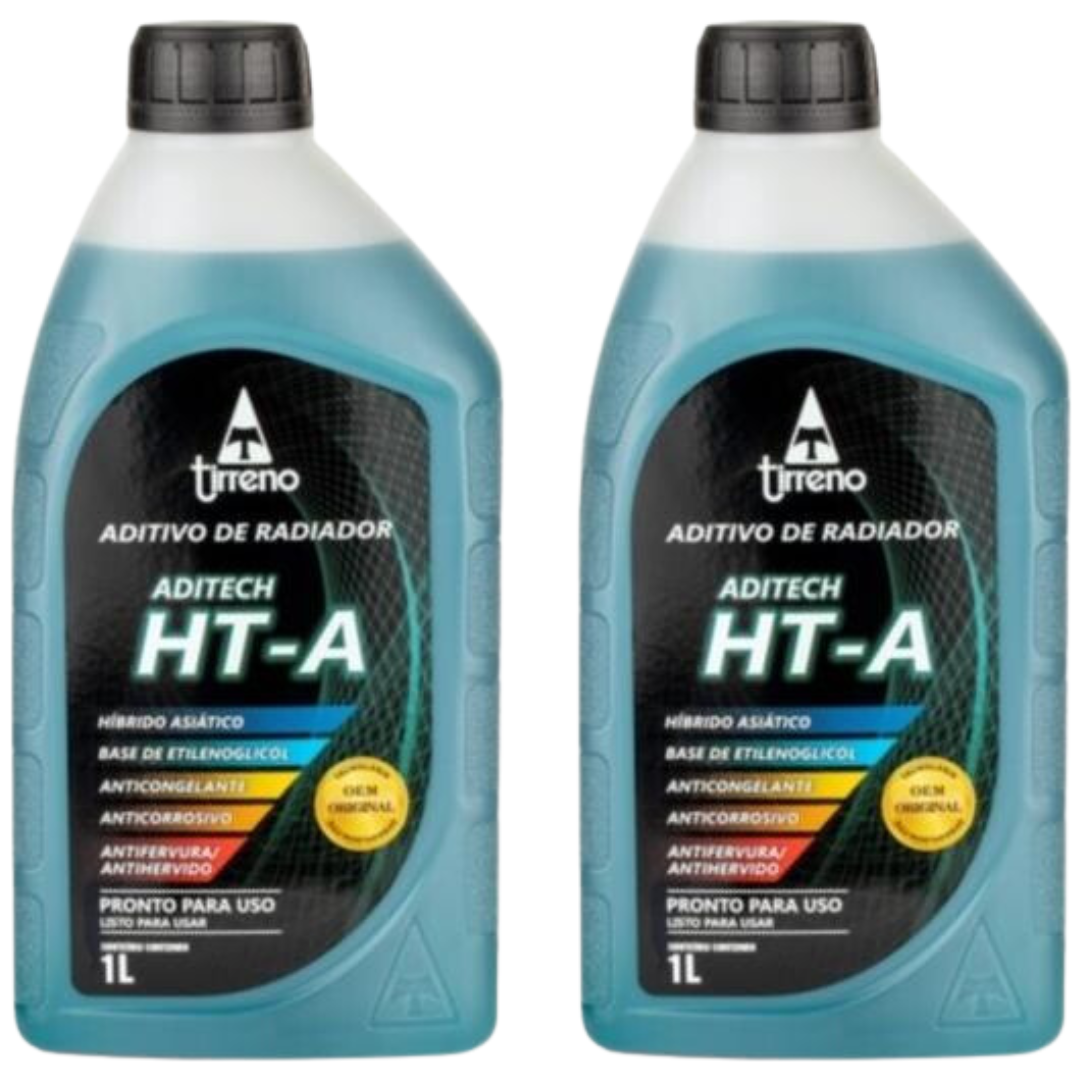 Kit 2 Litros Aditivo Radiador Azul Pronto para Uso - Tirreno - FLU/DS/272FU1 - (1)