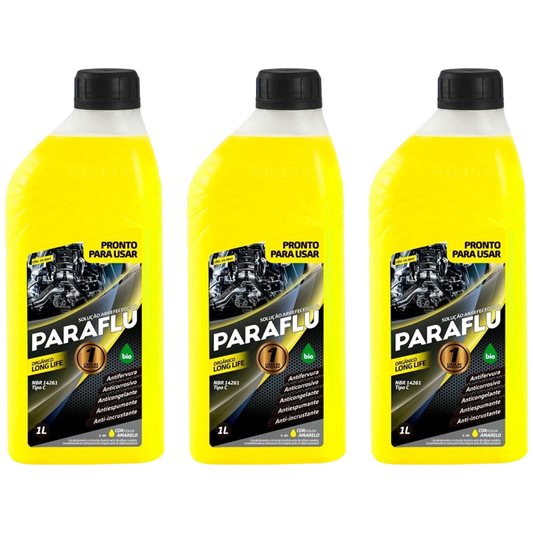 Kit 3 Litros Aditivo Radiador Amarelo Pronto para Uso - Paraflu - 10-3047 - (1)