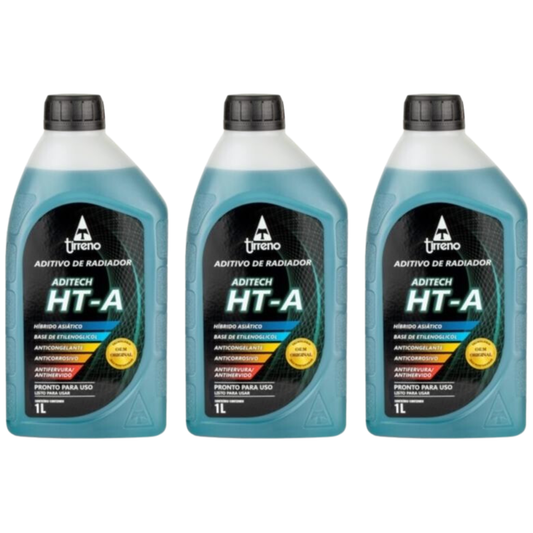 Kit 3 Litros Aditivo Radiador Azul Pronto para Uso - Tirreno - FLU/DS/272FU1 - (1)