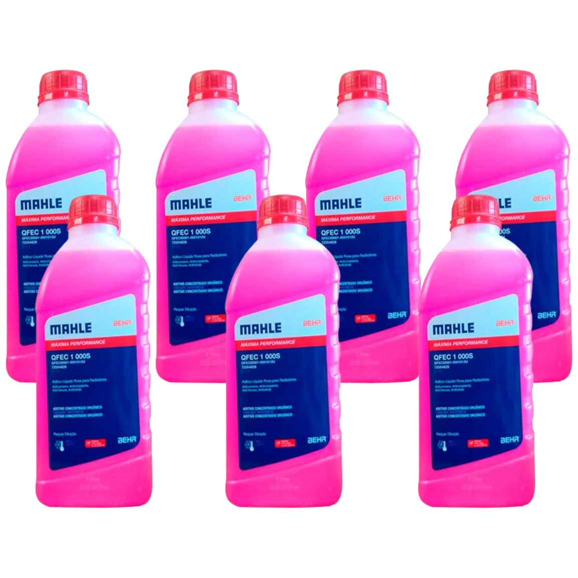 Kit 7 Litros Aditivo Radiador Concentrado Rosa Mahle Berh - (1)
