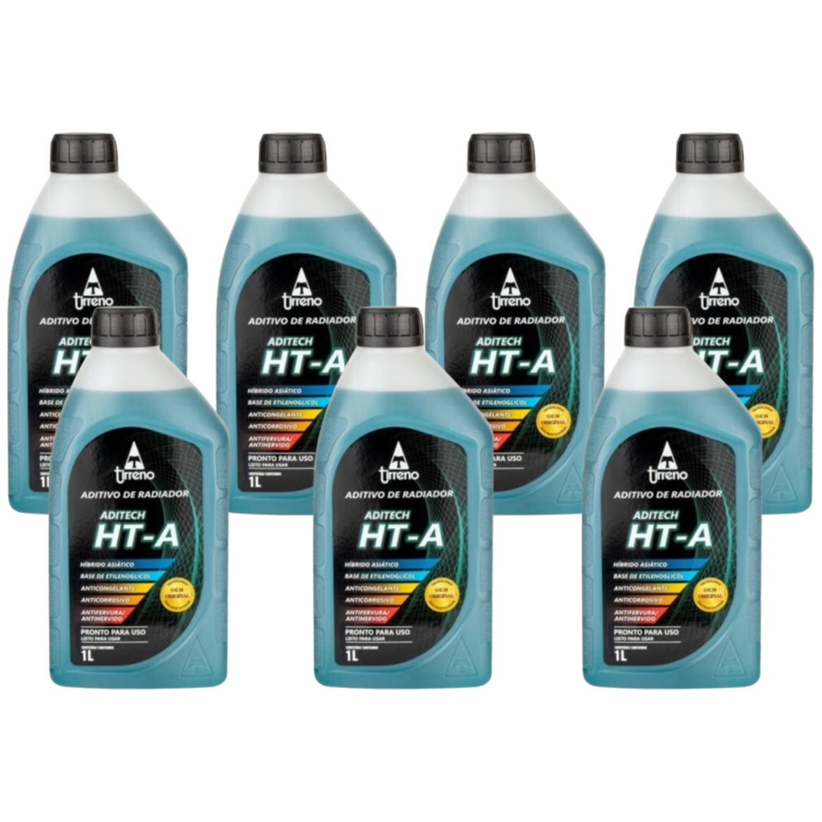 Kit 7 Litros Aditivo Radiador Azul Pronto para Uso - Tirreno - FLU/DS/272FU1 - (1)