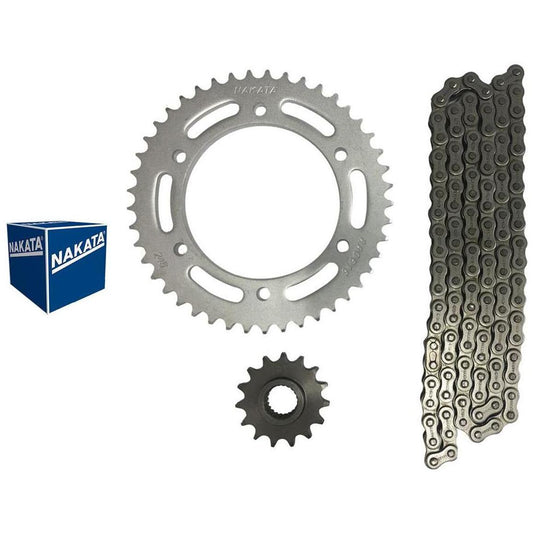 Kit da Coroa e Pinhão para Yamaha YS 250 FAZER - Nakata - TM10255 - (1)
