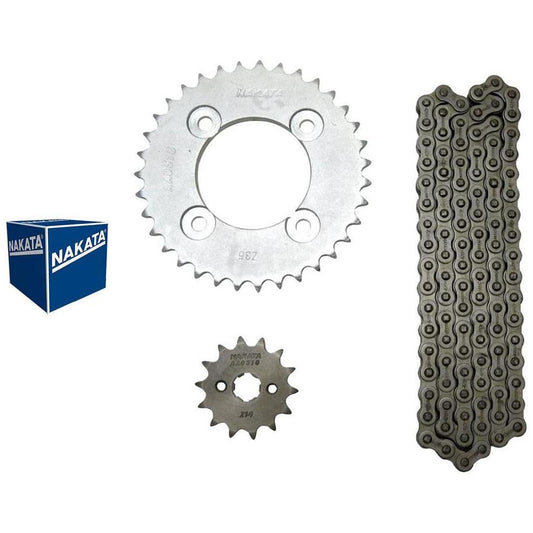 Kit da Coroa Pinhão e Corrente 35 14mm - Nakata - TM10155 - (1)