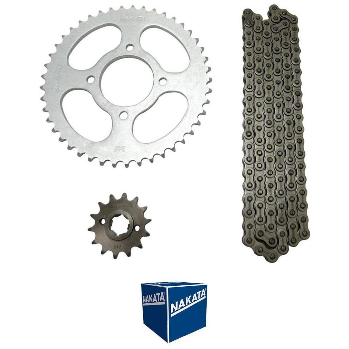 Kit da Coroa Pinhão e Corrente 43 14mm - Nakata - TM10515 - (1)