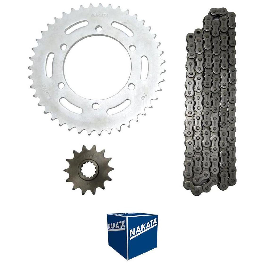 Kit da Coroa Pinhão e Corrente 43 14mm - Nakata - TM10700R - (1)