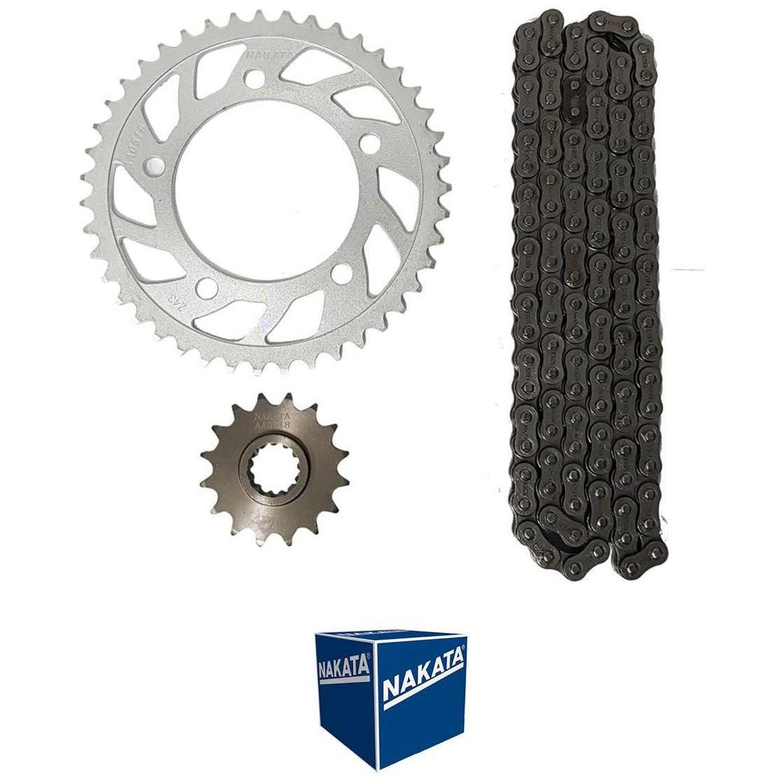 Kit da Coroa Pinhão e Corrente para Honda CB 600F Hornet - Nakata - TM10195R - (6)