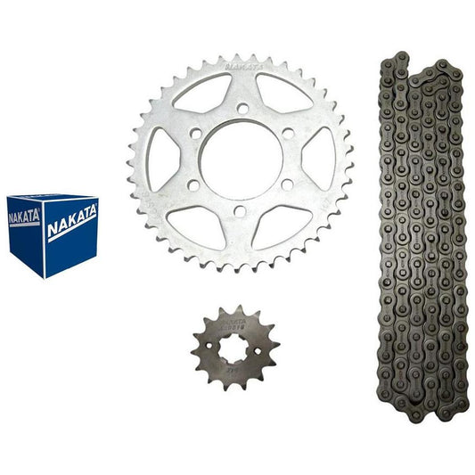 Kit da Coroa Pinhão e Corrente para Yamaha XTZ 150 CROSSER - Nakata - TM10235 - (1)