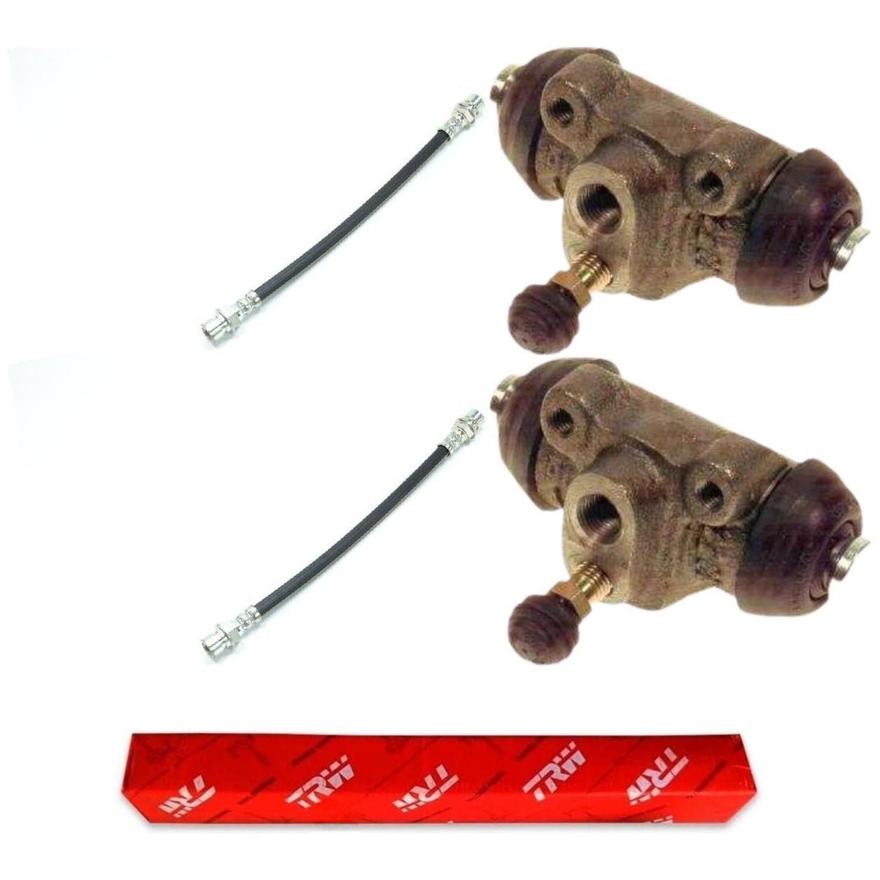 Kit Freio Traseiro Cilindro de Roda e Flexível - TRW - RCCR27746 - RPFX00600 - (1)