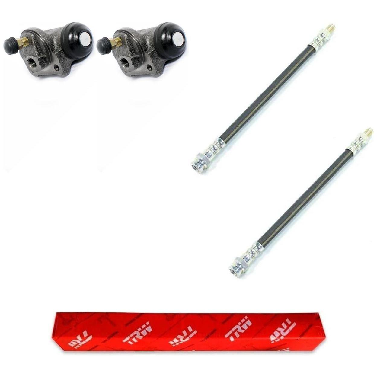 Kit Freio Traseiro Cilindro de Roda e Flexível - TRW - RCCR02120 - RPFX02730 - (1)
