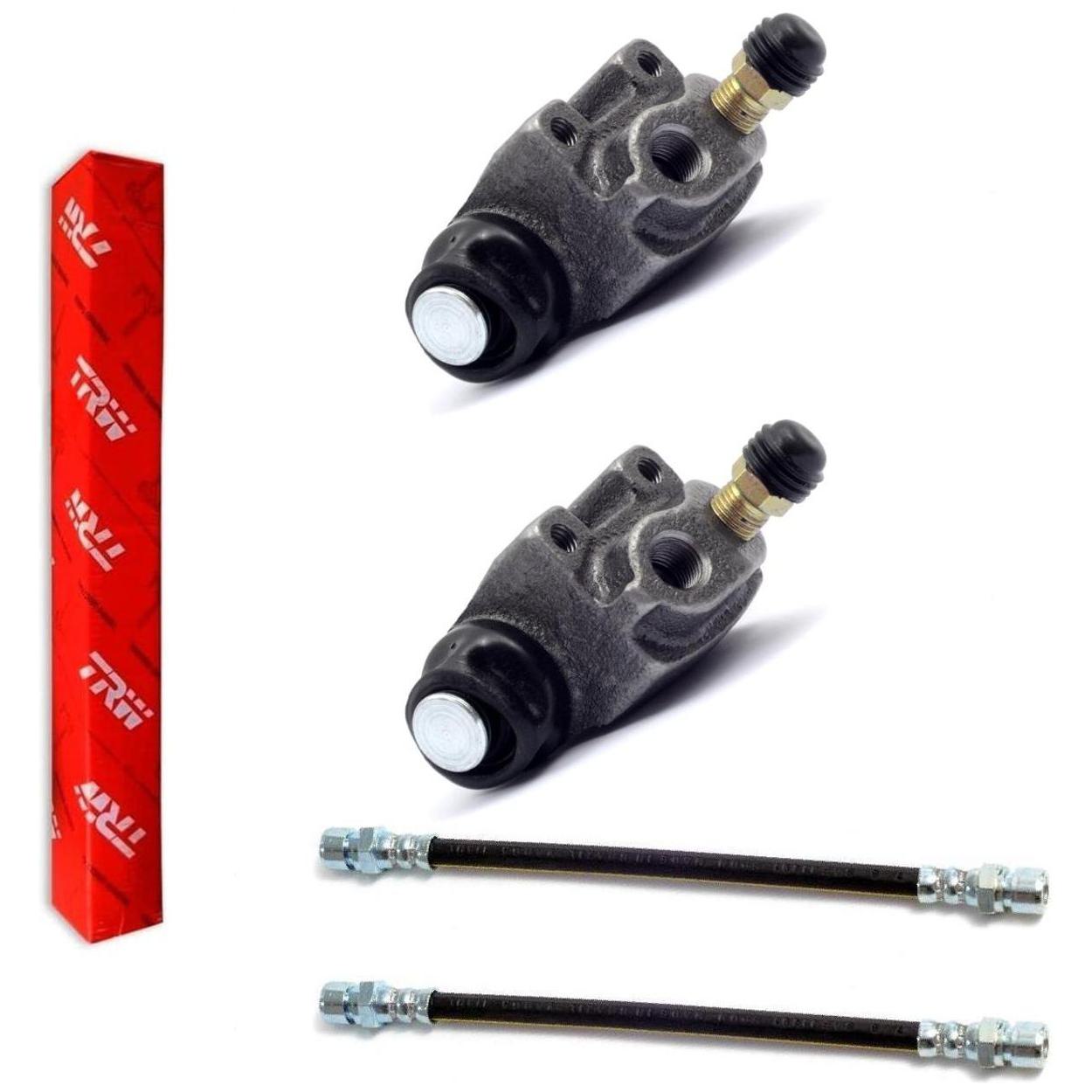 Kit Freio Traseiro Cilindro de Roda e Flexível - TRW - RCCR02890 - RPFX06480 - (1)