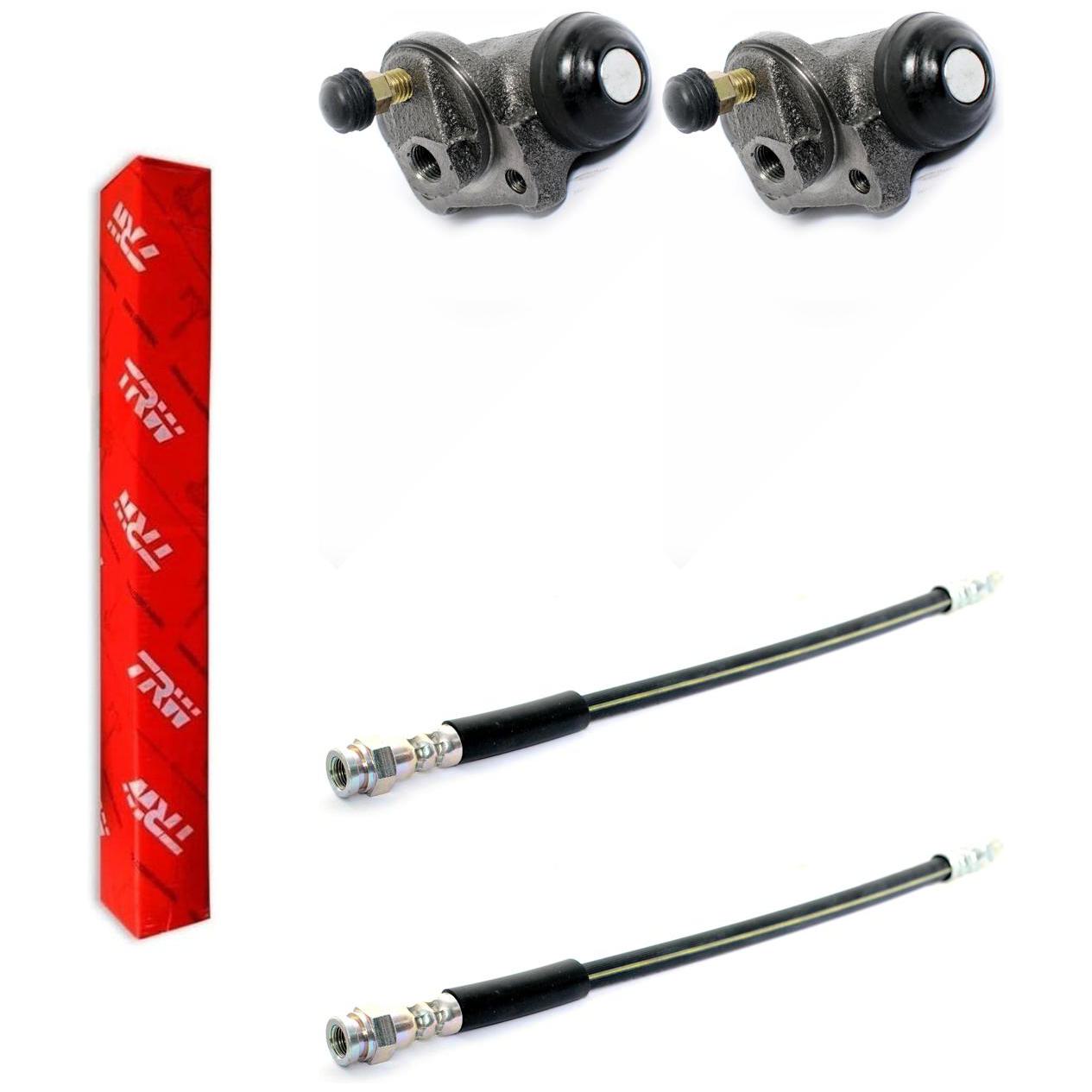 Kit Freio Traseiro Cilindro de Roda e Flexível - TRW - RCCR02120 - RPFX06140 - (1)