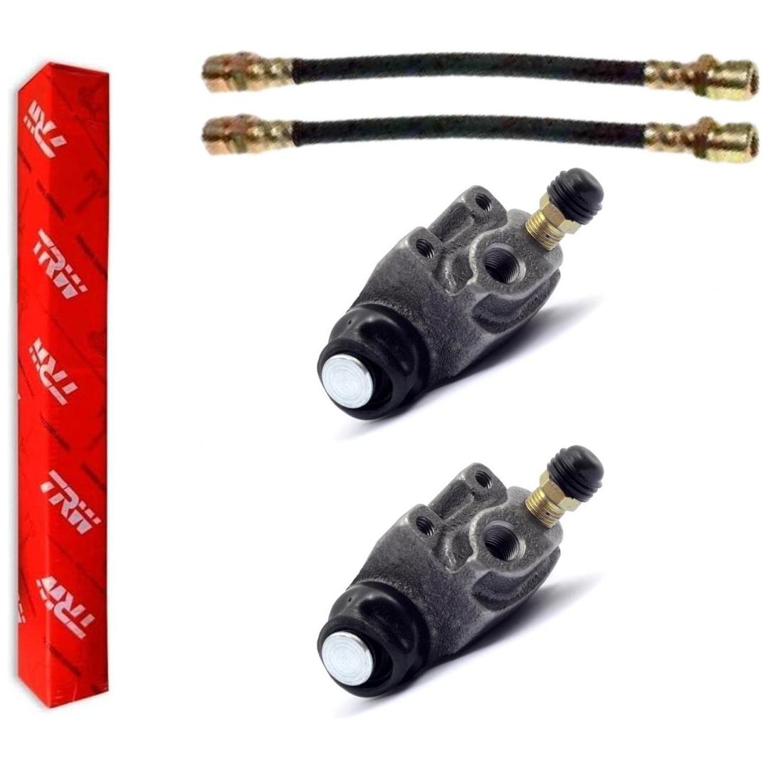 Kit Freio Traseiro Cilindro de Roda e Flexível - TRW - RCCR02890 - RPFX00690 - (1)