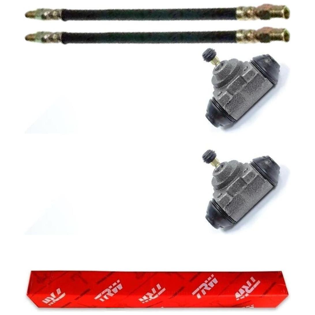 Kit Freio Traseiro Cilindro de Roda e Flexível - TRW - RCCR02860 - RPFX01550 - (1)