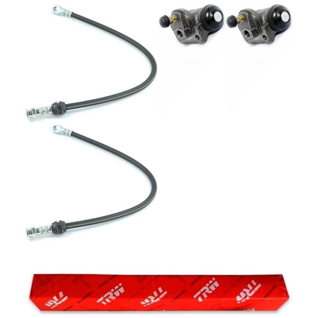 Kit Freio Traseiro Cilindro de Roda e Flexível - TRW - RCCR02120 - RPFX02890 - (1)