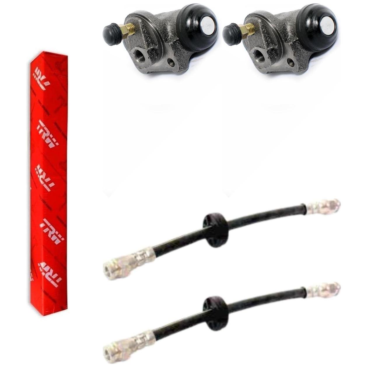 Kit Freio Traseiro Cilindro de Roda e Flexível - TRW - RCCR02120 - RPFX06250 - (1)